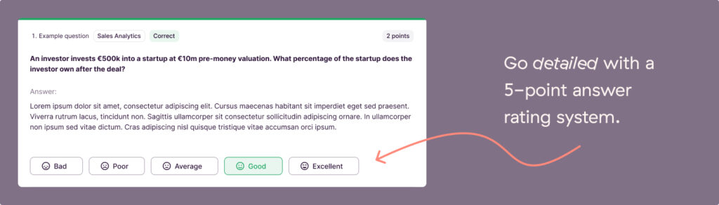 Skills assessment tests typically need manual evaluation.
