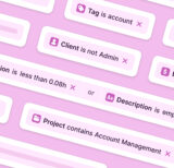 Various flexible filter options in Toggl track