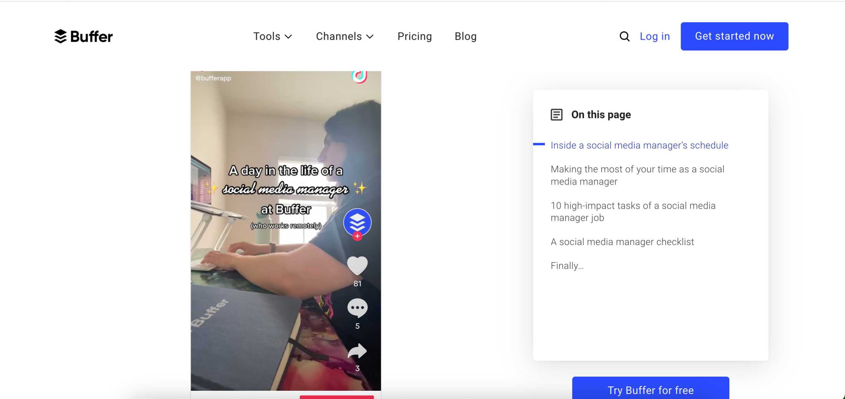 An example of a day in the life of a social media manager, complete with Tiktok videos.
