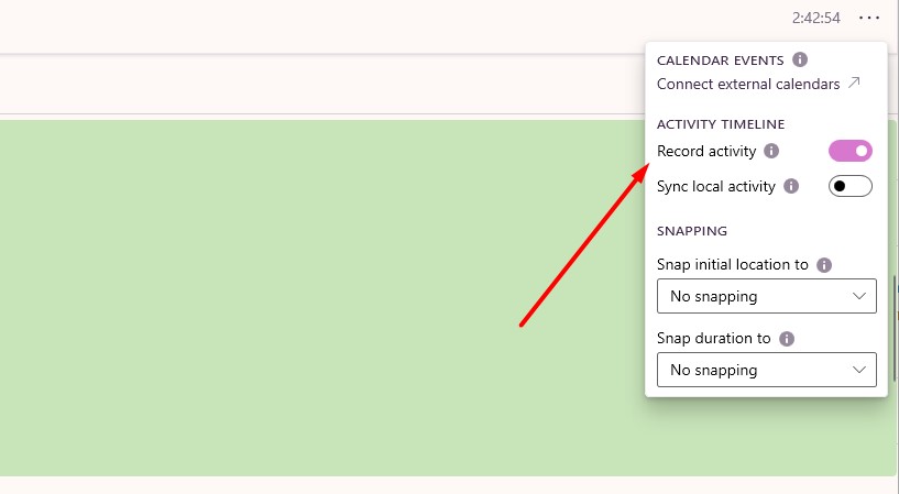 Screenshot of Toggl Track.