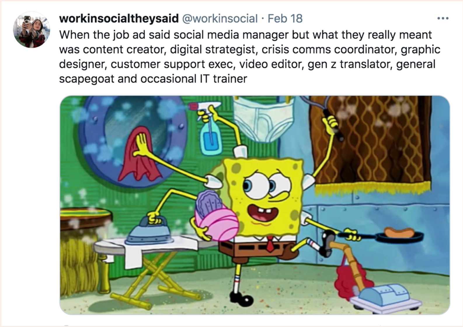 Social media managers are often extpert-level multitaskers.