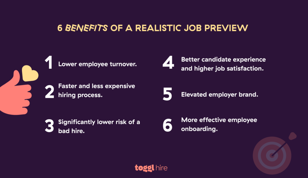 benefits of a realistic job preview