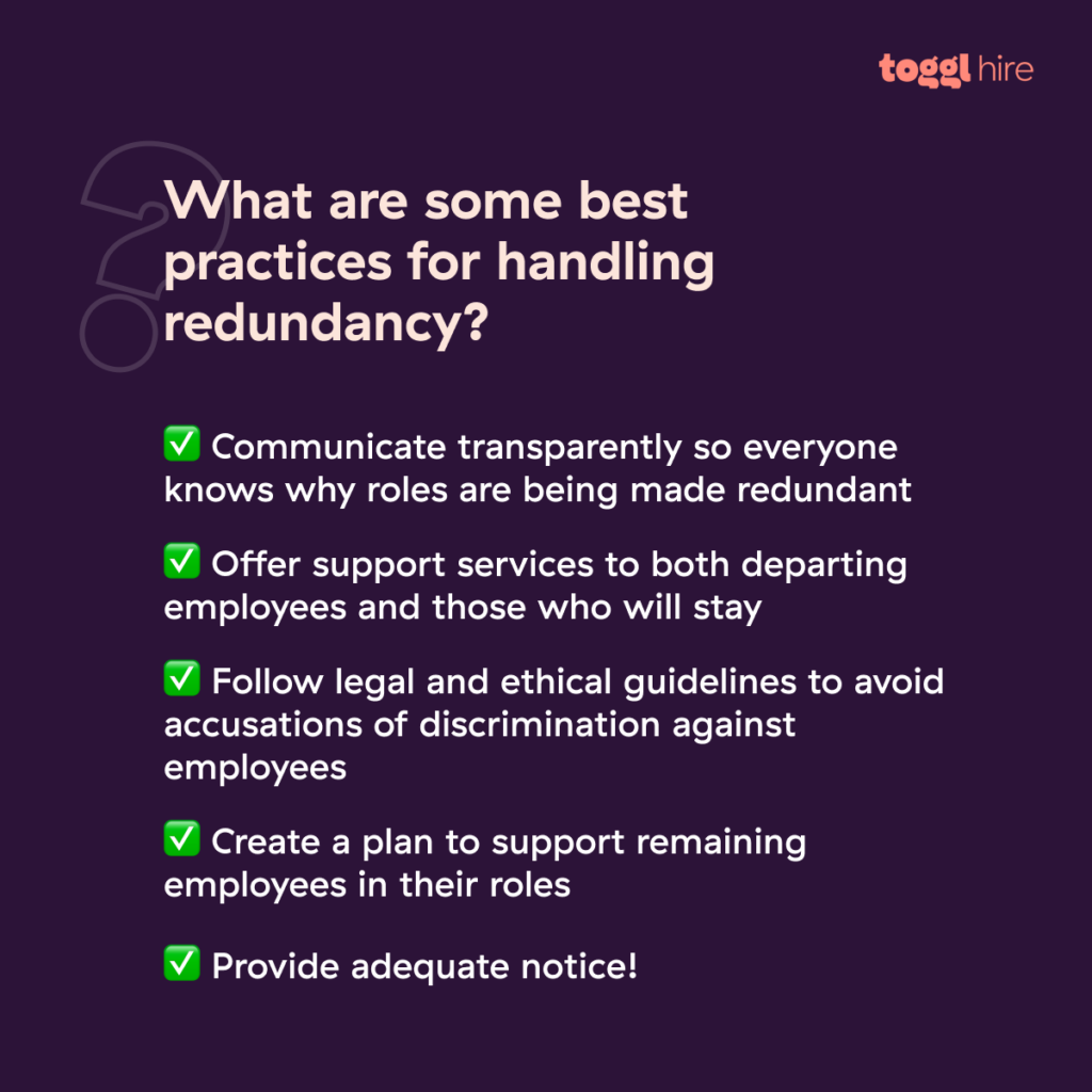 Best practices for handling redundancy