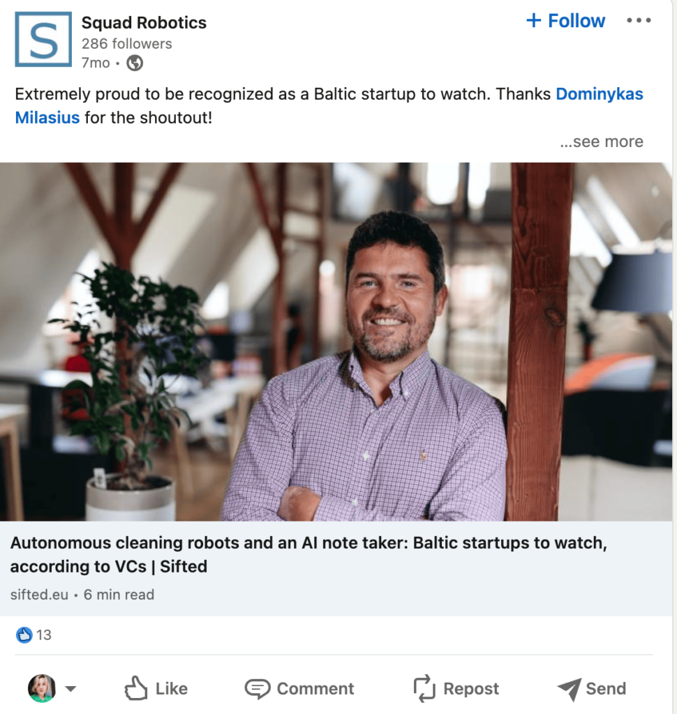 startup celebrating a small win