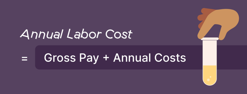 Formula for annual labor cost