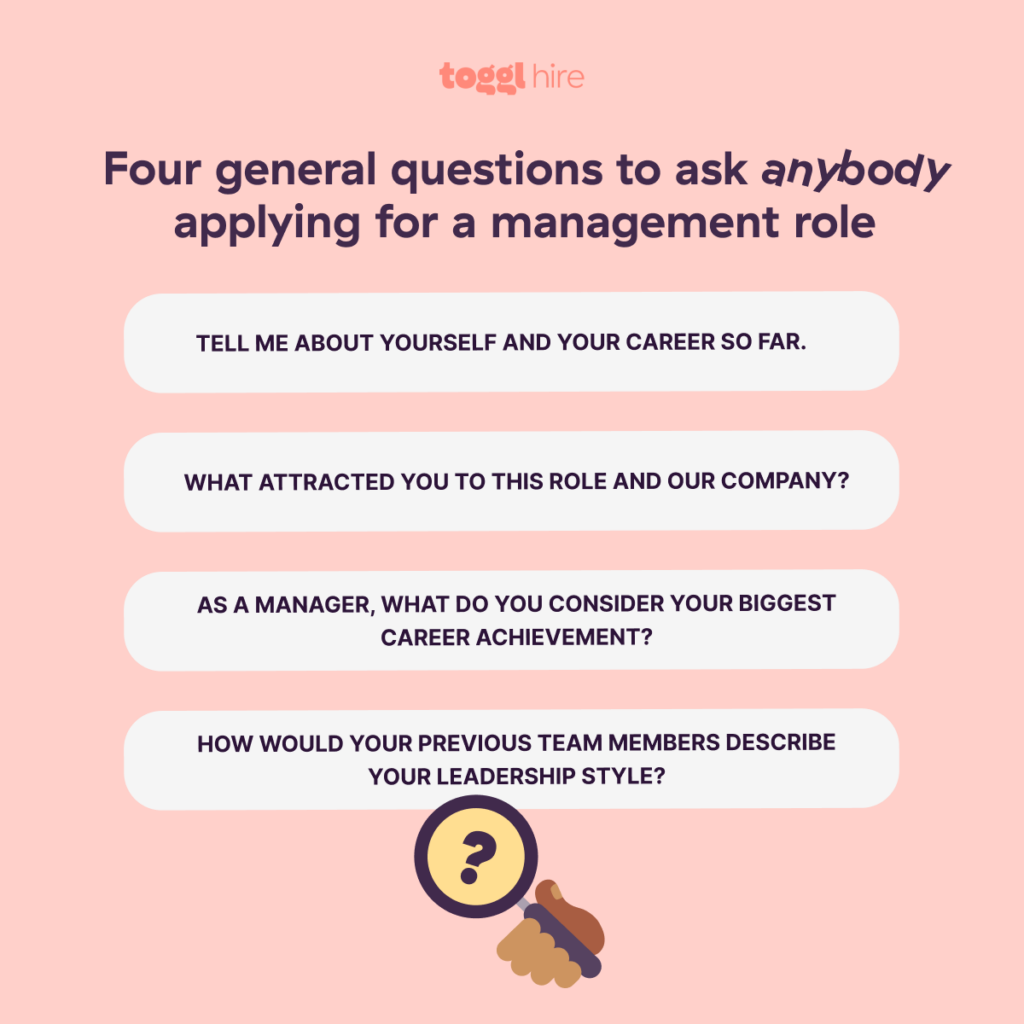 General questions to ask for management role