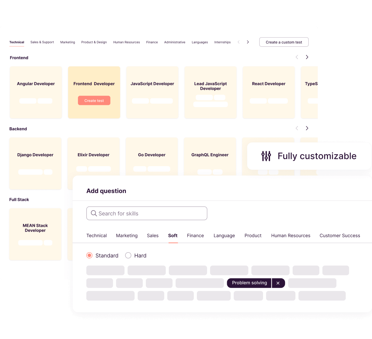 Toggl Hire has over 250 roles in our test library, many of them for tech roles.