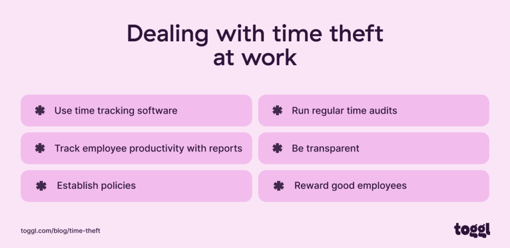 Dealing with time theft at work
