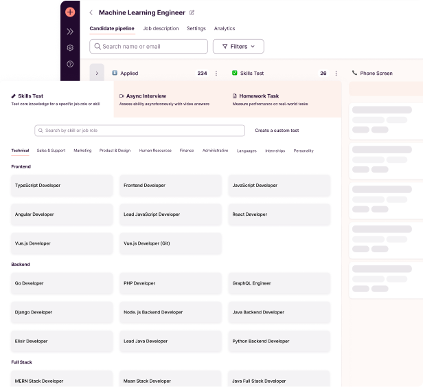 Skills tests updated 2024
