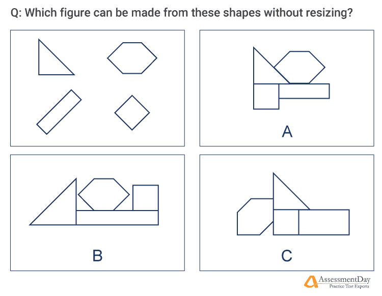A sample question from a spatial ability cognitive assessment |