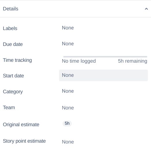 Time tracking field Jira