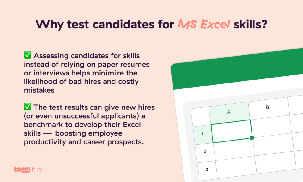 Why test candidates for MS Excel skills_